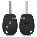 Silikónový obal na autokľúč RENAULT (3-tlačidlový) - čierna