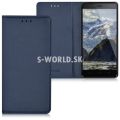 Kožený obal Lenovo K6 - Flip Cover - tmavo-modrá