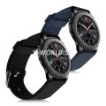 Silikónový remienok Samsung Gear S3 - sada 2ks (čierna,modrá)