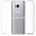 Silikónový obal Samsung Galaxy S8 - Full Body priehľadná