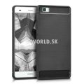 Silikónový obal Huawei P8 Lite - Carbon - antracitová