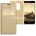 Kožený obal Huawei P10 Lite - Easy View - zlatá