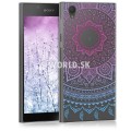 Silikónový obal Sony Xperia L1 - Mandala - ružovo-modrá