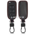 Koženkový obal na autokľúč SEAT (3-tlačidlový) - čierna