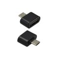 OTG adaptér micro USB / USB čierny