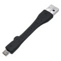 Dátový kábel Micro USB/USB, krátky, čierny