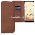 Kožený obal Samsung Galaxy S8 (G950) - Genuine Flip Cover koňak