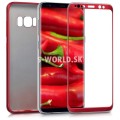 Silikónový obal Samsung Galaxy S8 - Full Body Metallic - červená