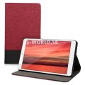 Kožený obal Huawei MediaPad M3 8.4 - Flip Duo - červeno-čierna