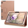 Kožený obal Lenovo Tab 3 10 (Business/Plus) - Stand - zlato-ružová