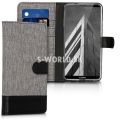 Kožený obal Huawei Mate 10 Pro - Wallet Canvas - šedá