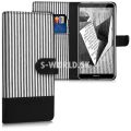 Kožený obal Huawei Mate 10 Lite - Wallet Canvas Stripes