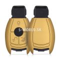 Silikónový obal na autokľúč MERCEDES (3-tlačidlový) - zlatá