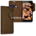 Kožený obal Samsung Galaxy A3 (2017) - Kalibri Genuine - hnedá