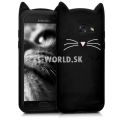 Silikónový obal Samsung Galaxy A3 (2017) - Black Cat