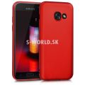 Silikónový obal Samsung Galaxy A3 (2017) - TPU Metallic červená