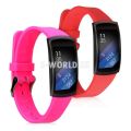 Silikónový remienok Samsung Gear Fit2 - sada 2ks (ružová, červená)