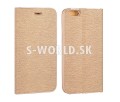 Puzdro pre Samsung Galaxy A3 (2017) - Vennus Book Metal - zlatá