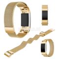 Kovový remienok Fitbit Charge 2 - Magnetic - zlatá
