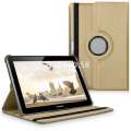 Kožený obal Samsung Galaxy Tab 2 10.1 - Rotate - zlatá