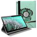 Kožený obal Huawei MediaPad T3 10 - Rotate Owl Design