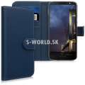 Koženkový obal Motorola Moto G6 - Wallet - modrá