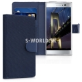 Nylonový obal Sony Xperia XA2 - Wallet - tmavo-modrá