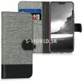 Puzdro pre Xiaomi Mi A2 Lite - Wallet Canvas - šedá