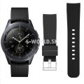 Silikónový remienok Samsung Galaxy Watch 42mm - Stripe - čierna