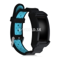 Silikónový remienok Samsung Gear Fit2 - Heavy Duty - čierno-modrá