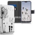 Koženkový obal Huawei P20 Lite - Wallet Love Couple