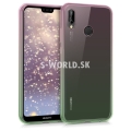 Silikónový obal Huawei P20 Lite - Duo - ružovo-zelená