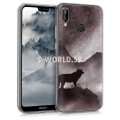 Silikónový obal Huawei P20 Lite - IMD - Wolf Landscape