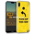 Silikónový obal Huawei P20 Lite - IMD - Fuck Off This Way