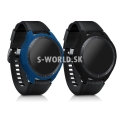 Silikónový obal Samsung Galaxy Watch 46mm - sada 2ks (čierna,modrá)