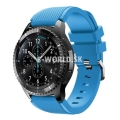 Silikónový remienok Samsung Gear S3 - svetlo-modrá