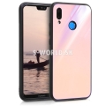 Silikónový obal Huawei P20 Lite - Glass - zlato-ružová