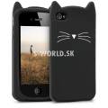 Silikónový obal Apple iPhone 4 / 4S - Cat Design