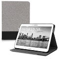 Koženkový obal Samsung Galaxy Tab 3 10.1 - Flip Duo - šedá