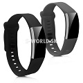 Silikónový remienok Huawei Band 2 - sada 2ks (čierna, šedá)