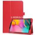 Koženkový obal Samsung Galaxy Tab A 10.1 (2019) - Stand - červená