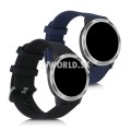 Silikónový remienok (šírka 20mm) – sada 2ks (čierna,modrá) – Garmin Vivoactive 3 / Galaxy Watch 42mm