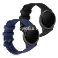 Silikónový remienok (šírka 22mm) – sada 2ks (čierna,modrá) – Huawei Watch GT / GT2 / Samsung Watch 4