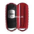 Silikónový obal na autokľúč Mazda (2-tlačidlový) – Keyless GO – Metallic – červená
