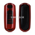 Silikónový obal na autokľúč Mazda (3-tlačidlový) – Keyless GO – Metallic – červená