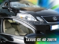 Deflektory LEXUS GS, 4dv. 2007r.→