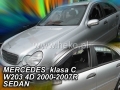 Deflektory MERCEDES klasa C W 203, 4dv. 2000r. - 2007r. (+ZN) SEDAN