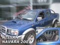 Deflektory NISSAN NAVARA PICK UP D22, 2/4dv. 2001r. - 2005r.