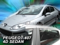 Deflektory PEUGEOT 407 5dv. 2004r.--> (+ZN) SEDAN