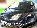 Deflektory RENAULT TWINGO, 3dv. 2008r.→